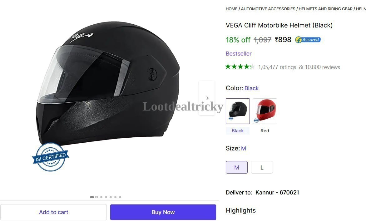   vega Cliff Motorbike – Just ₹898 | Loot Ka Maal