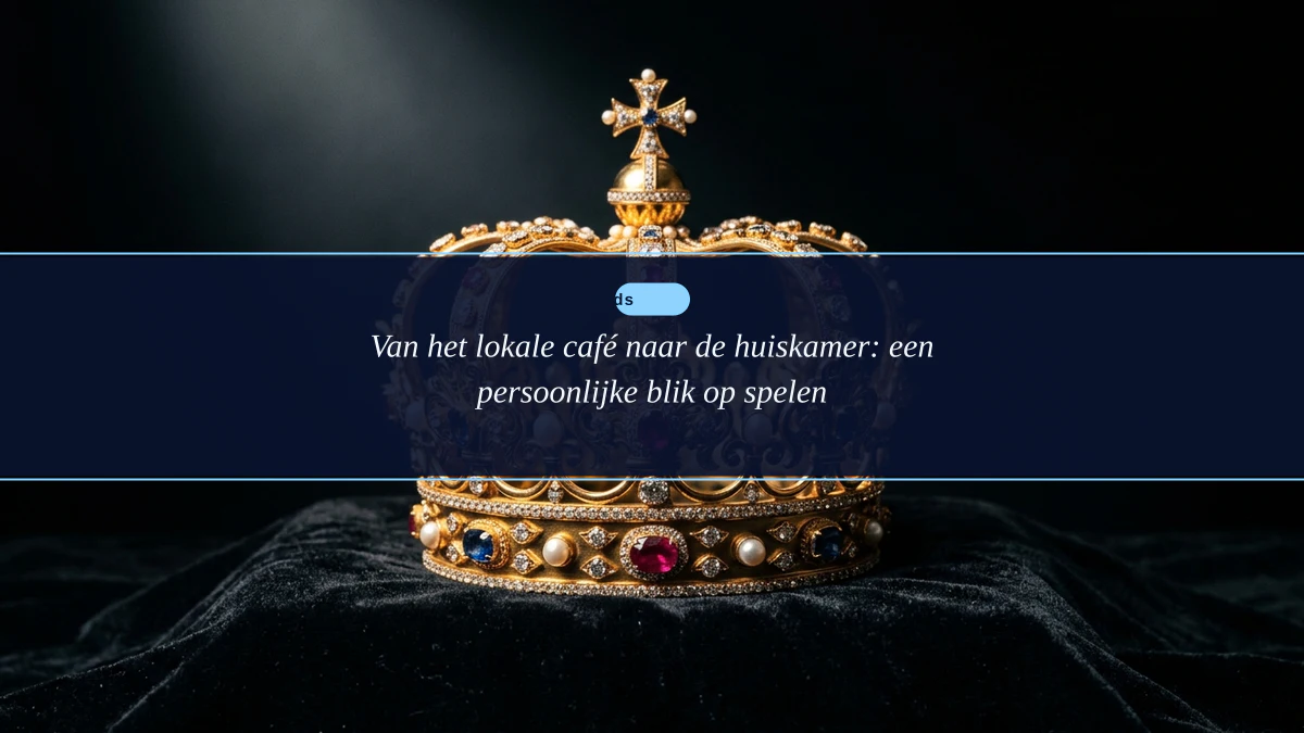 Van het lokale café naar de huiskamer: een persoonlijke blik op spelen