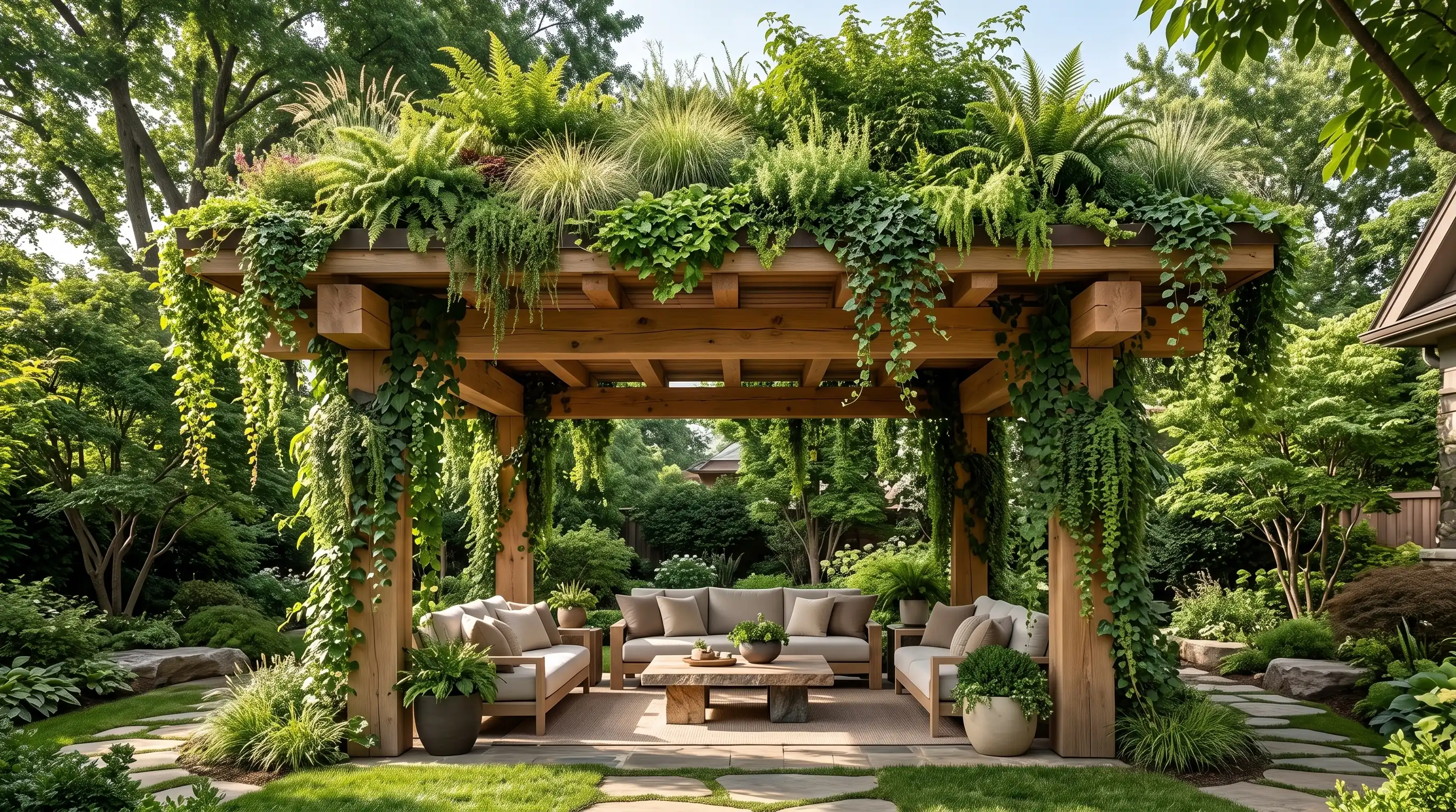 Living Green Roof Pergolas