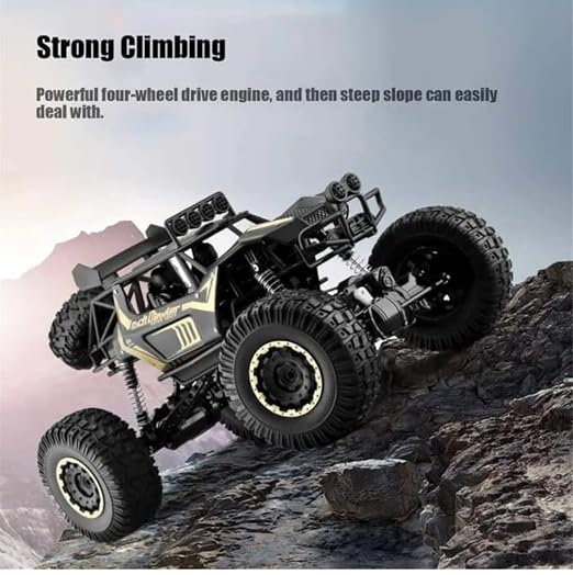 1:8 Scale RC Rock Crawler 4WD Remote Control Monster Truck for Adults – Heavy Duty Metal Off Road RC Car with High Torque Motor, All Terrain Tires, Matte Black. photo 4