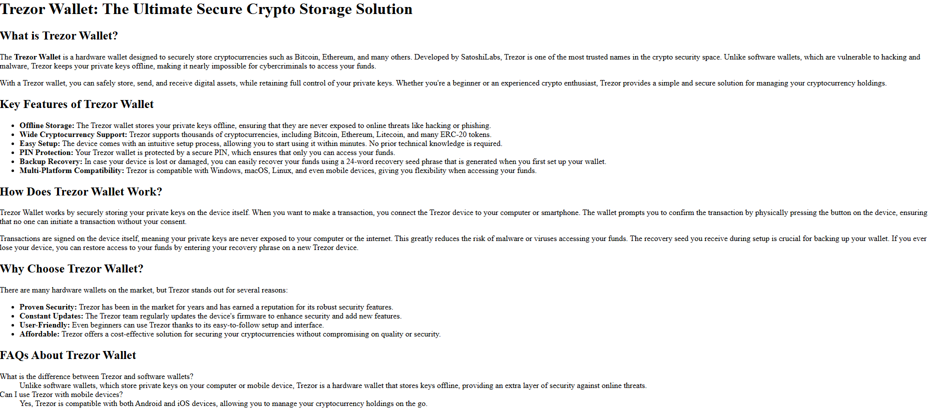 Stored capture of trez-walle-solution.pages.dev
