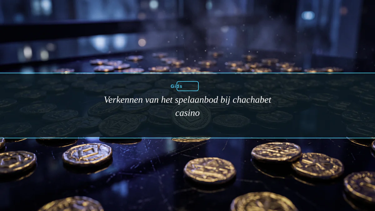 Verkennen van het spelaanbod bij chachabet casino