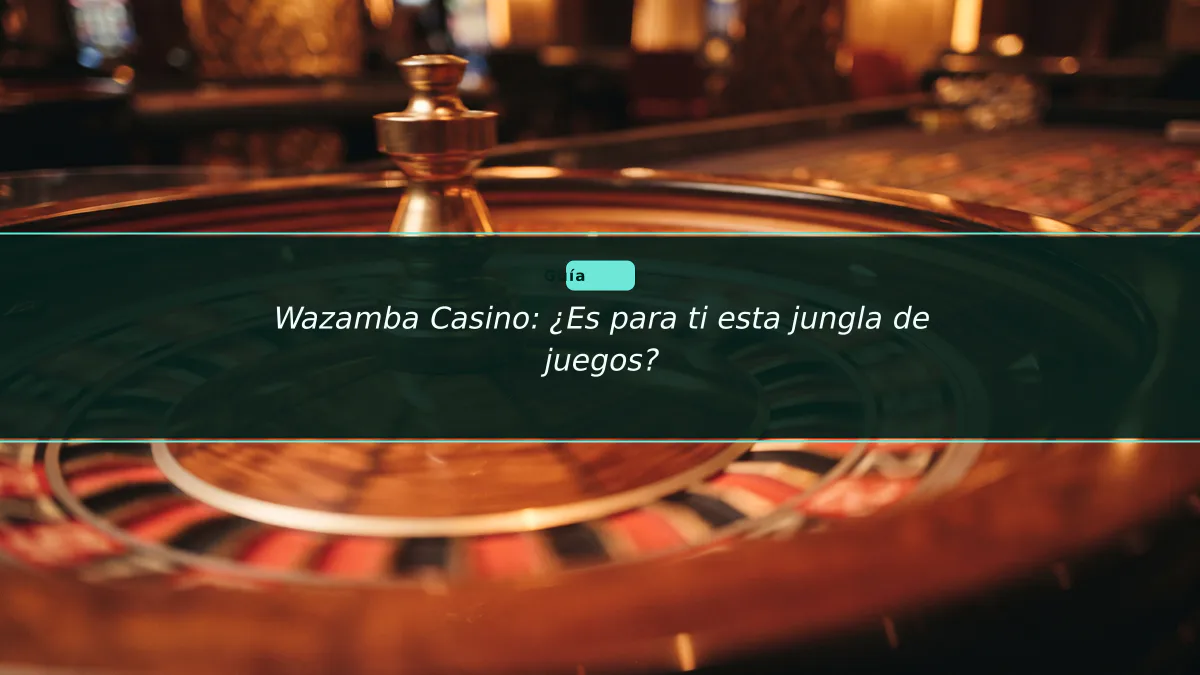 Wazamba Casino: ¿Es para ti esta jungla de juegos?