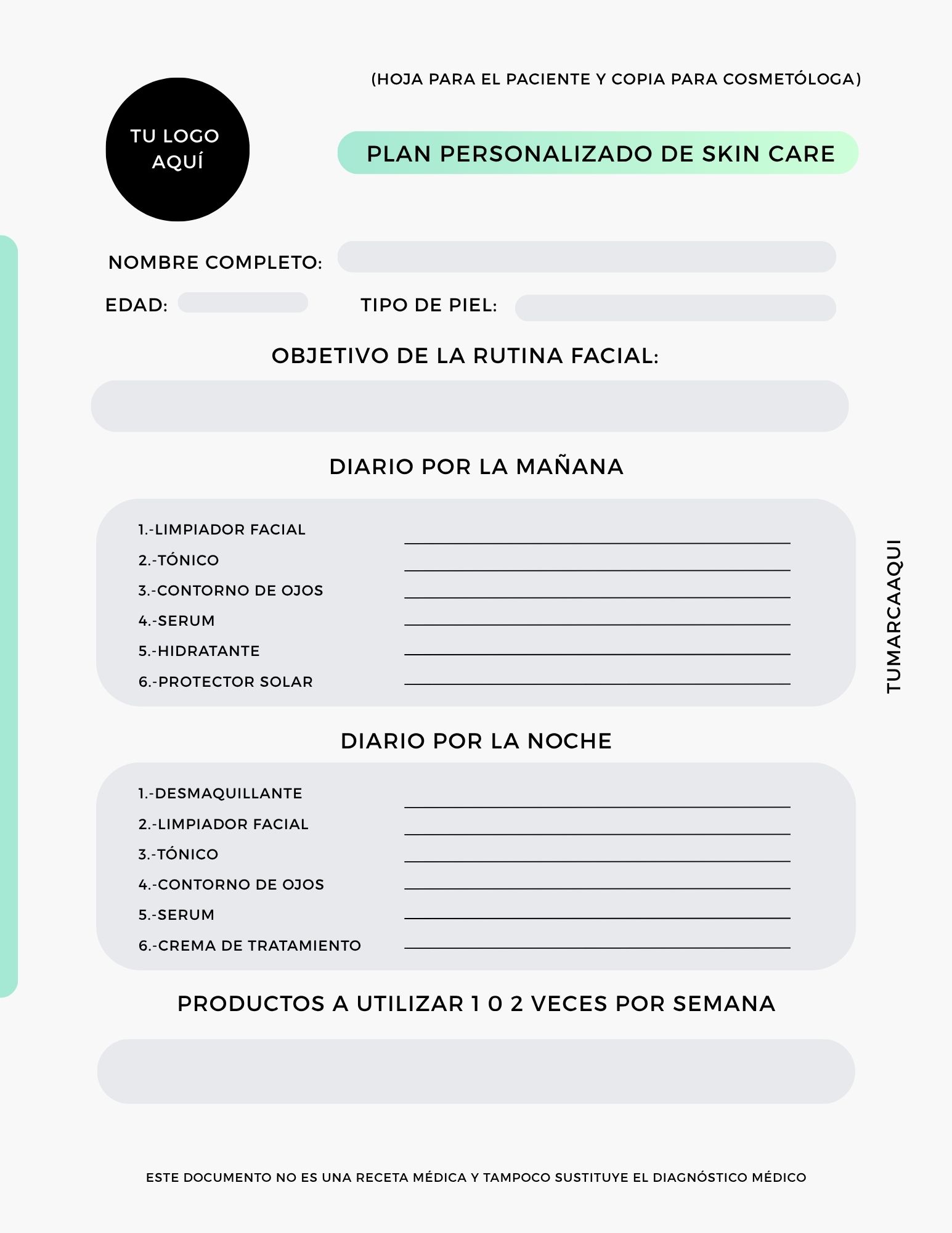 Plan de Skin Care