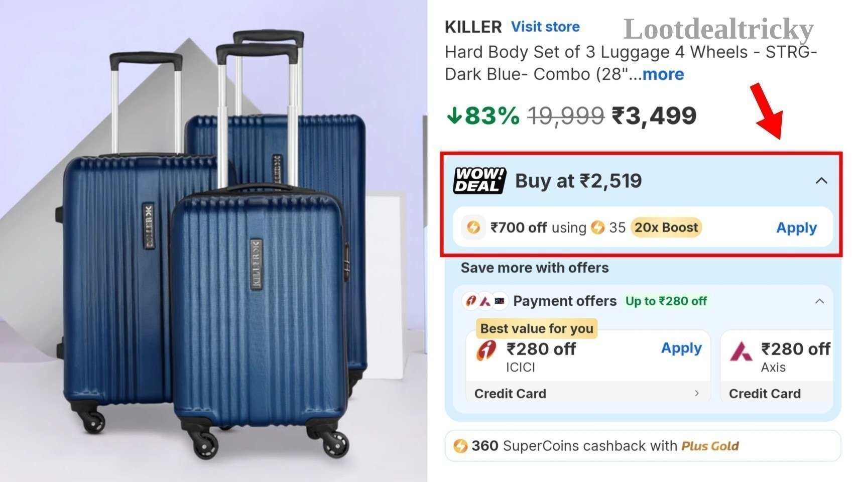 Killer Luggage Trolley – Just ₹2799 | Top Unbeatable Deal Killer Luggage Trolley – Just ₹2799 | Top Unbeatable Deal