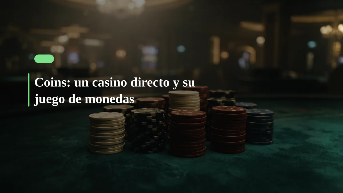 Coins: un casino directo y su juego de monedas