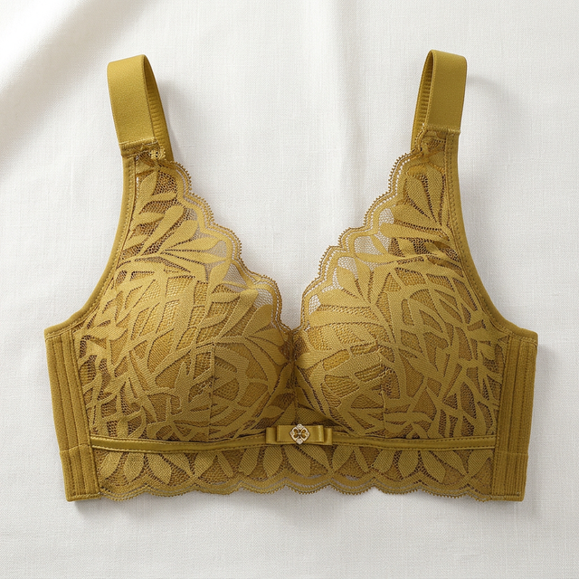 Elegant Lace Comfort Bra – Premium Support & Breathable Fit, Side view