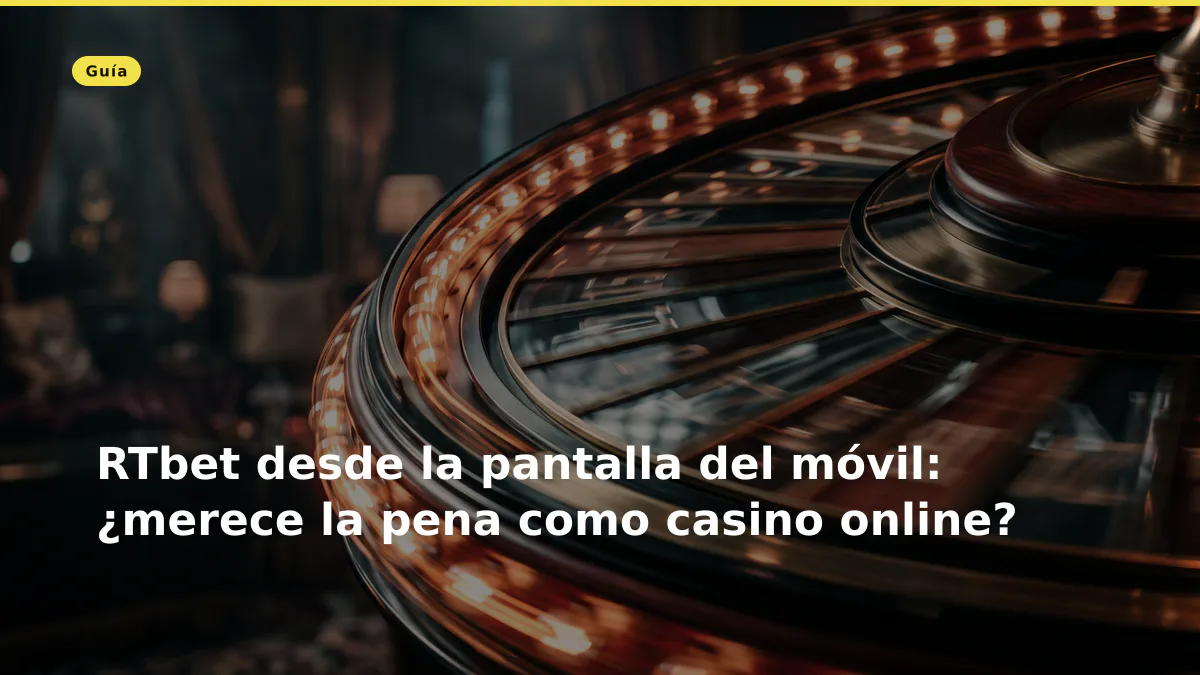 RTbet desde la pantalla del móvil: ¿merece la pena como casino online?