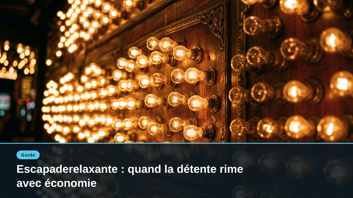 Escapaderelaxante : quand la détente rime avec économie