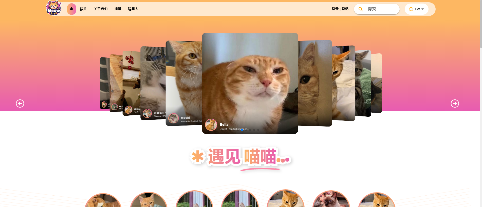 Stored capture of meow-live.asantesting.com