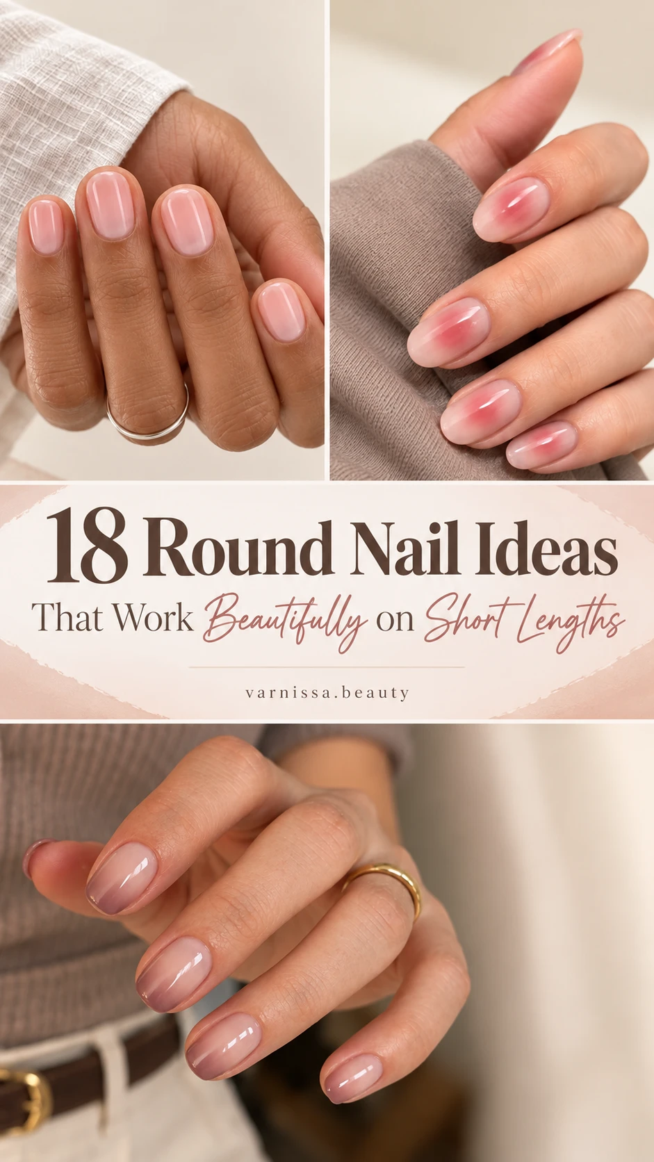 18 Round Nail Ideas That Work Beautifully on Short Lengths Pinterest pin