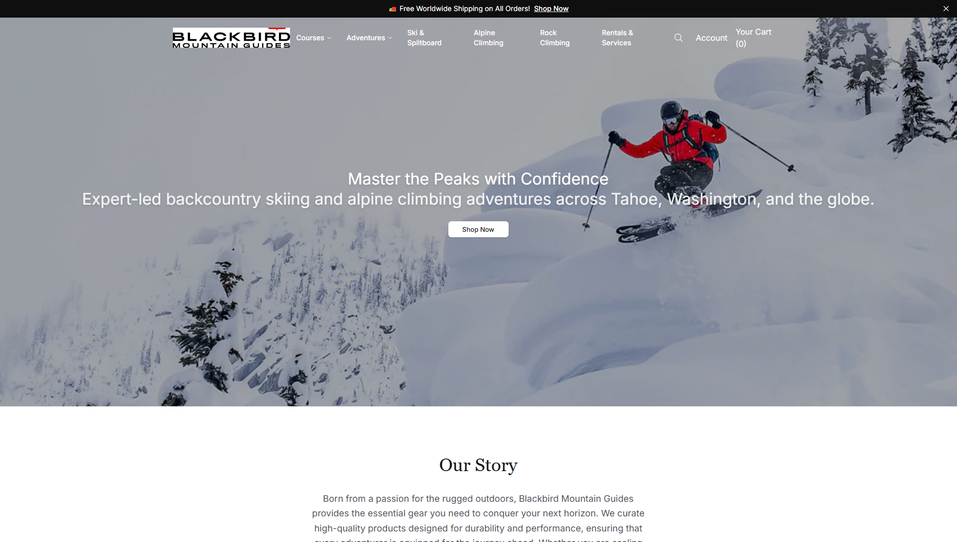 Stored capture of blackbirdmountainguidesco.shop