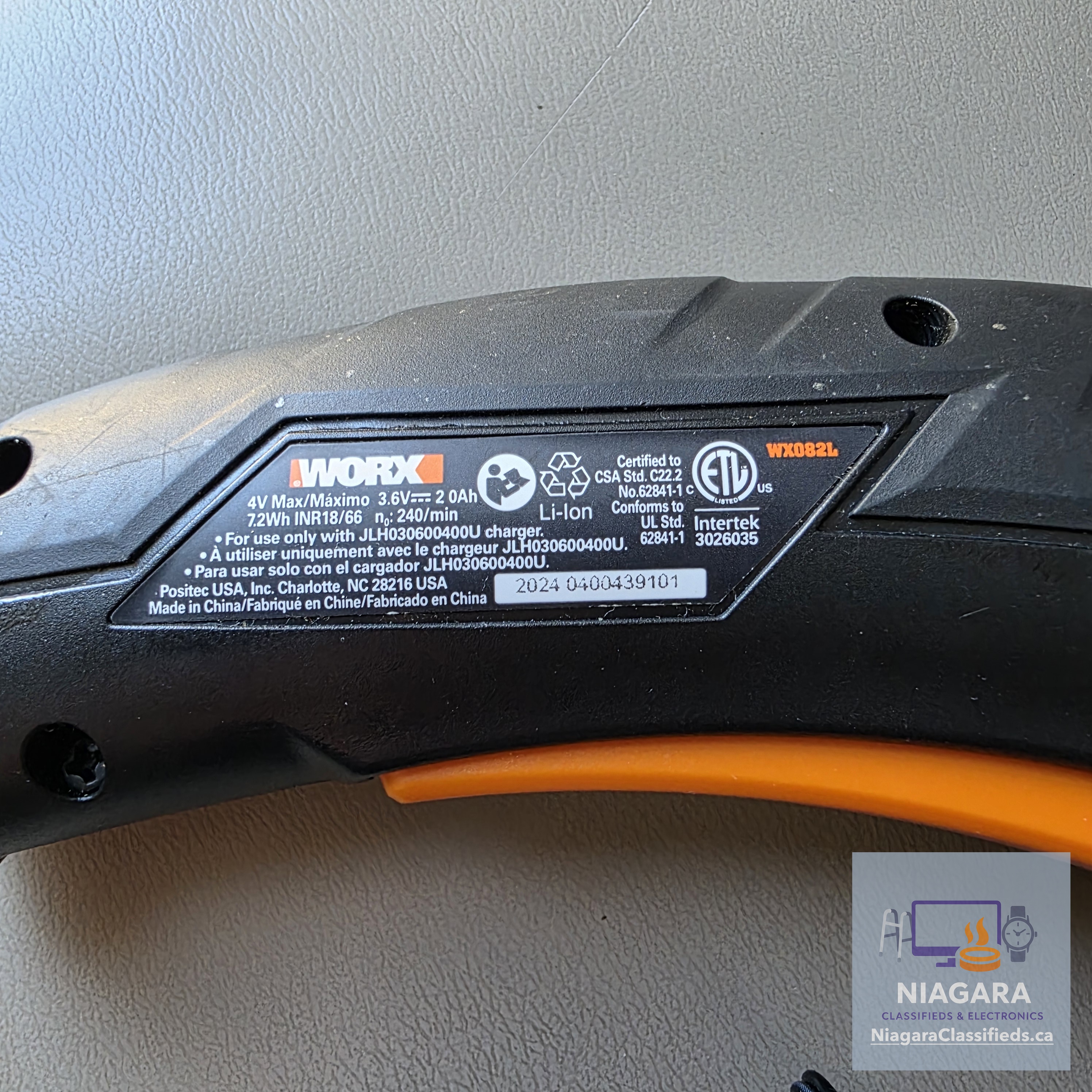 Worx WX082L ZipSnip 4V Cordless Electric Scissors – Image 2