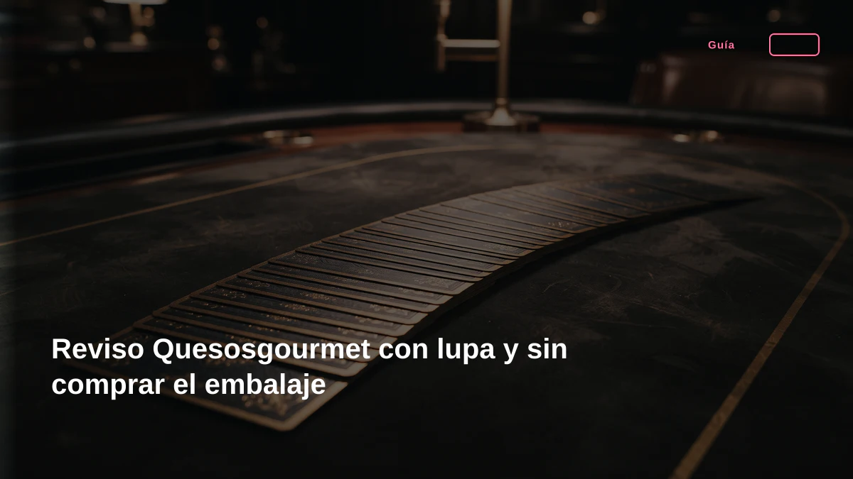 Reviso Quesosgourmet con lupa y sin comprar el embalaje