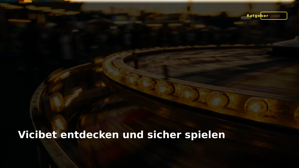 Vicibet entdecken und sicher spielen