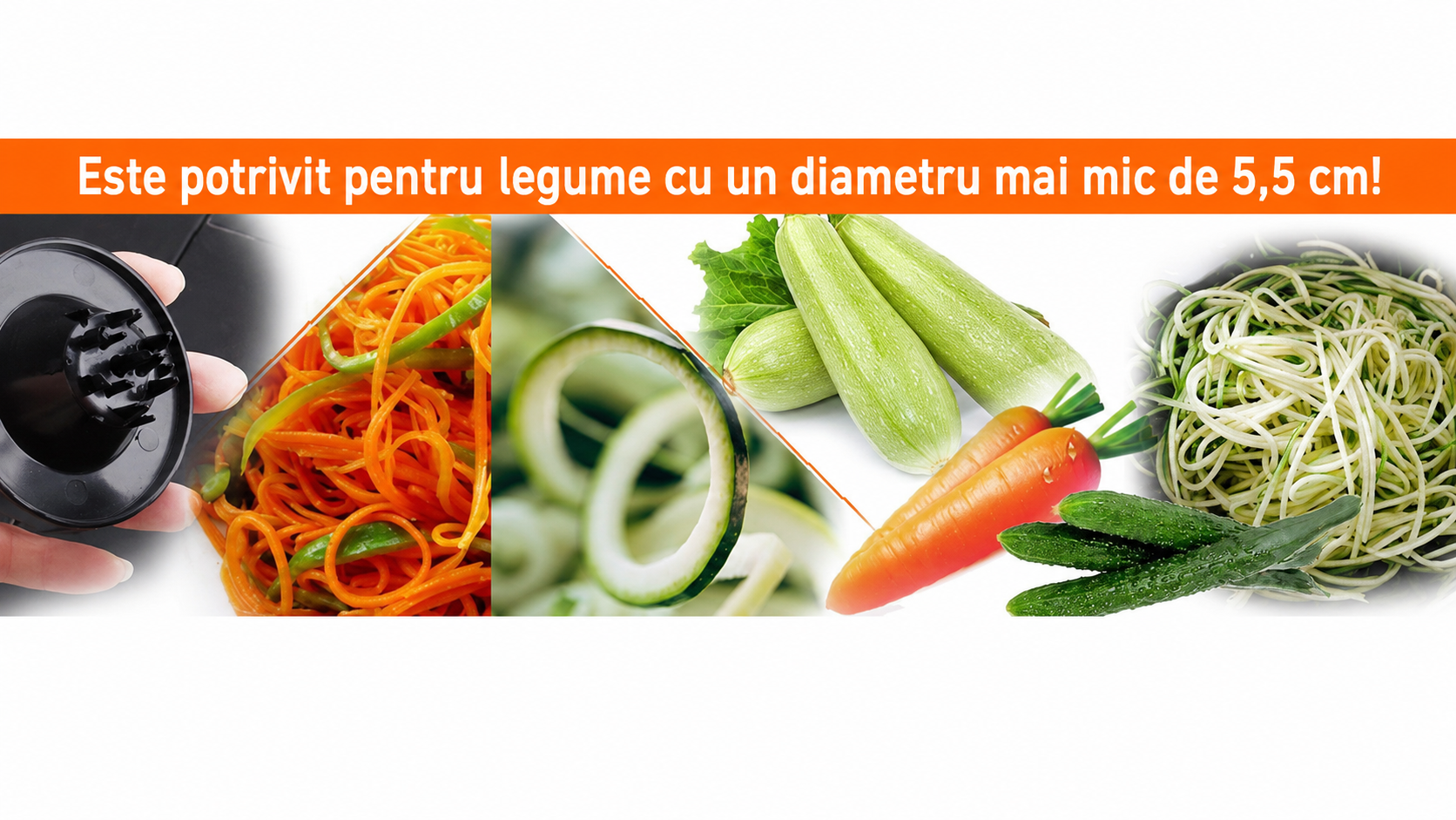 Spiralizator legume Leccik® - Curatare si Accesorii