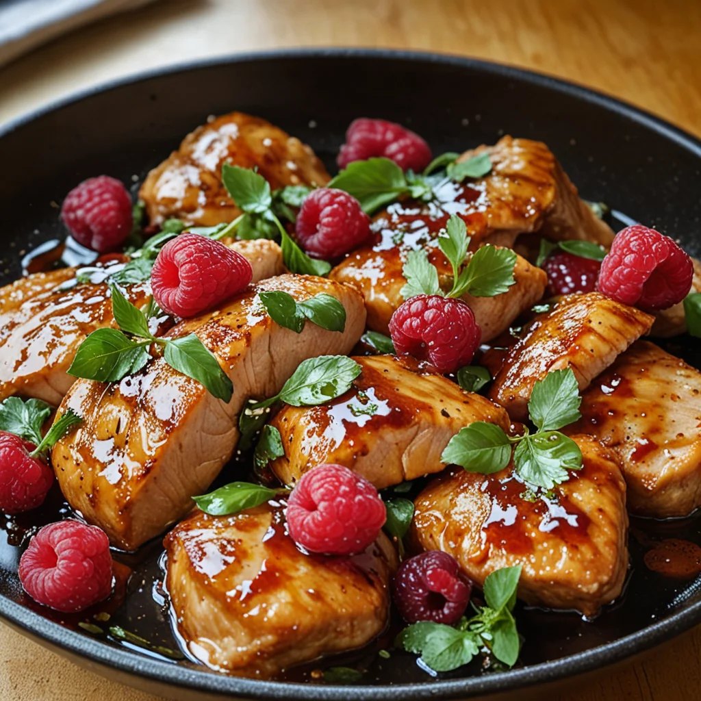 Sweet and Spicy Jalapeño Raspberry Chicken Recipe