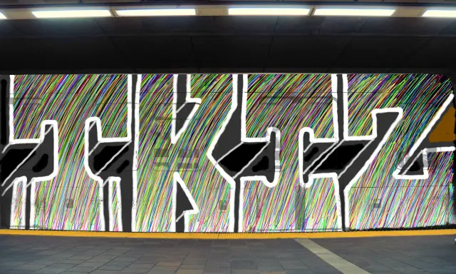 Graffiti artwork by Tkiz