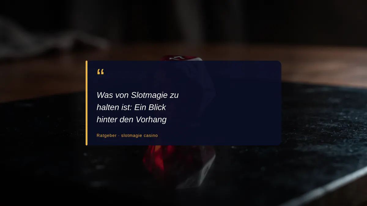 Was von Slotmagie zu halten ist: Ein Blick hinter den Vorhang