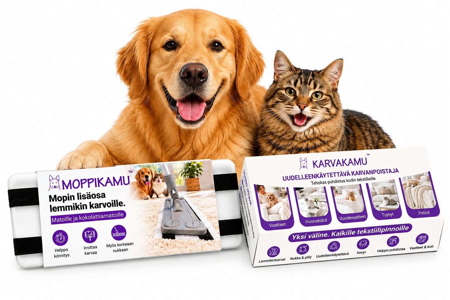 Moppikamu ja Karvakamu -yhdistelmäpaketti