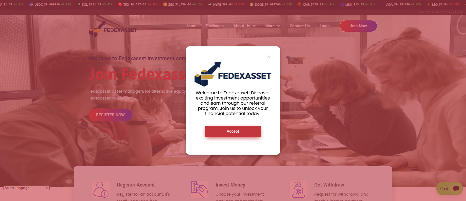 Stored capture of fedexasset.pro