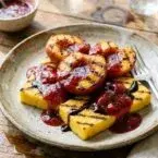 Grilled Peaches and Polenta Delight