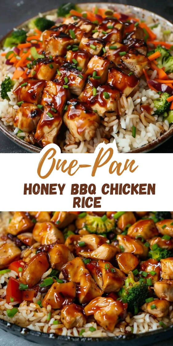 One-Pan Bold Honey BBQ Chicken Rice – Easy Family Dinner