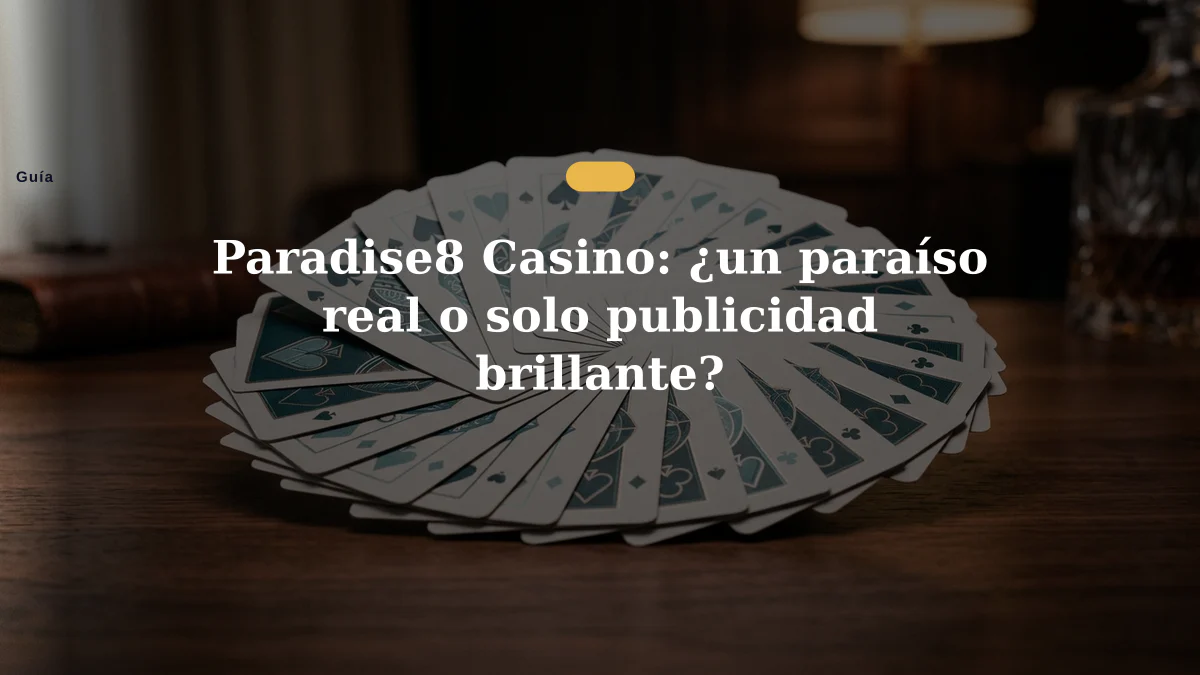Paradise8 Casino: ¿un paraíso real o solo publicidad brillante?