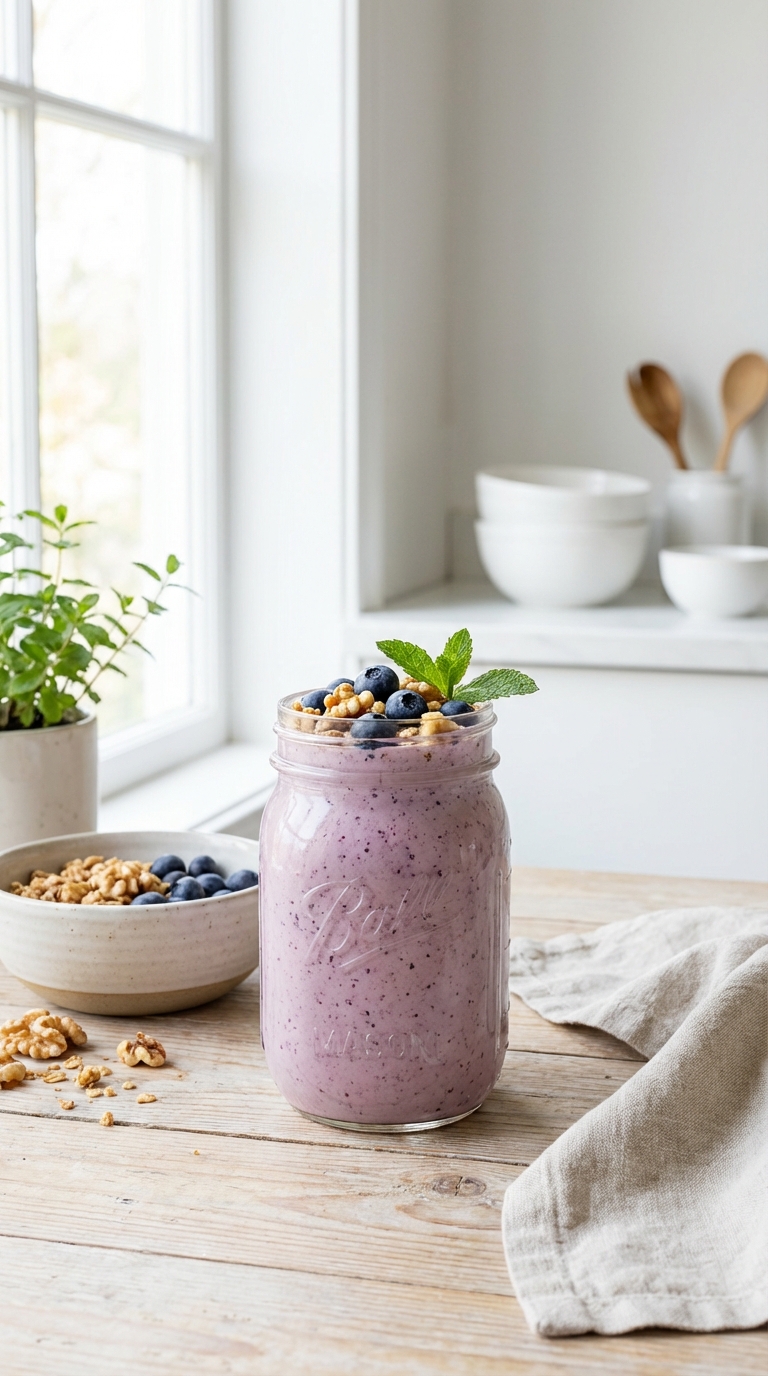 Creamy Blueberry Walnut Crunch — Brain-Boosting Power Meal
