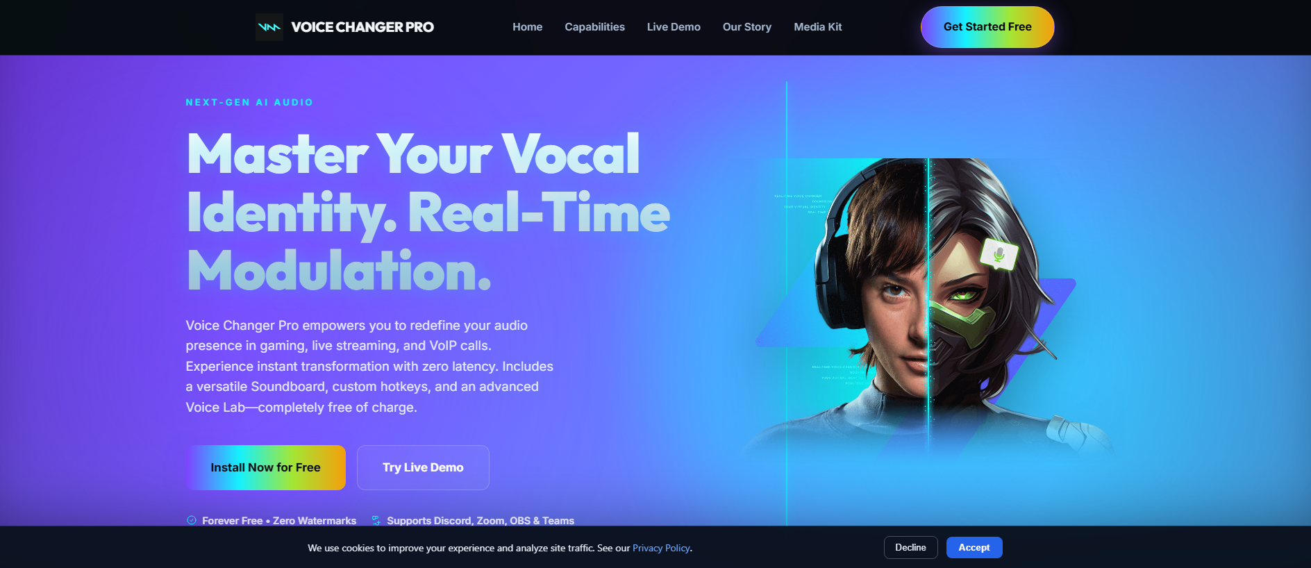 Stored capture of voice-changer.co