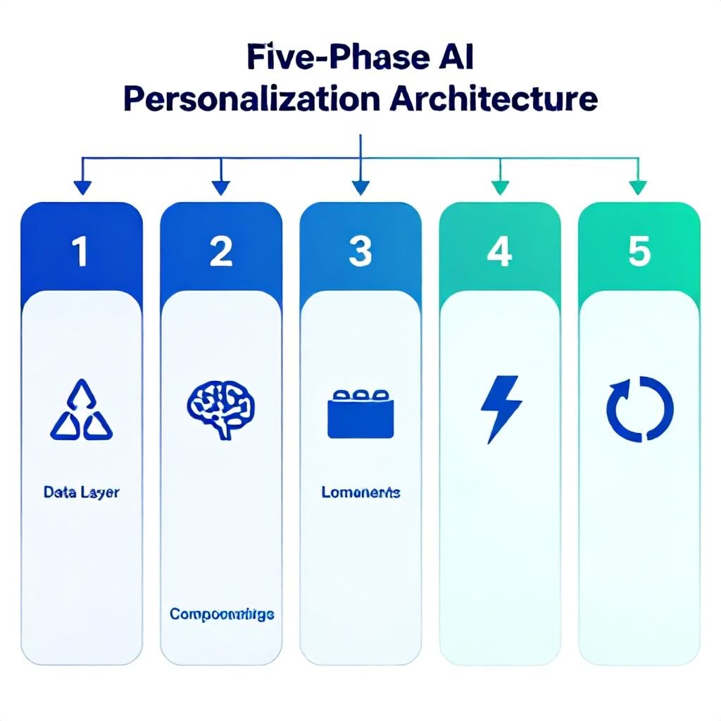 Flowchart: The Five-Phase AI Personalization Implementation Architecture