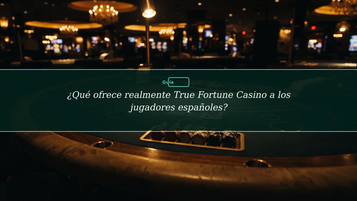 ¿Qué ofrece realmente True Fortune Casino a los jugadores españoles?