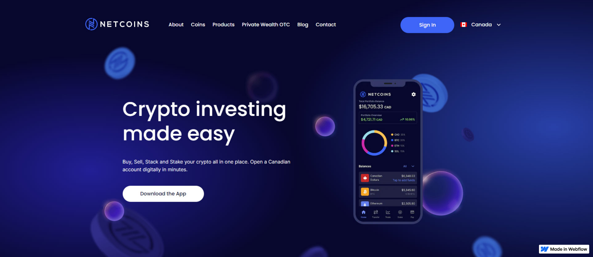 Stored capture of netcoinslogi-screen.webflow.io