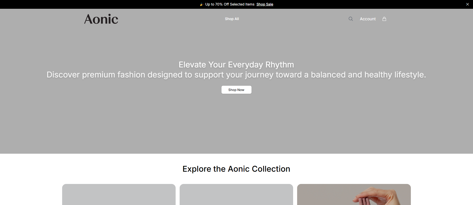 Stored capture of aoniclife.shop