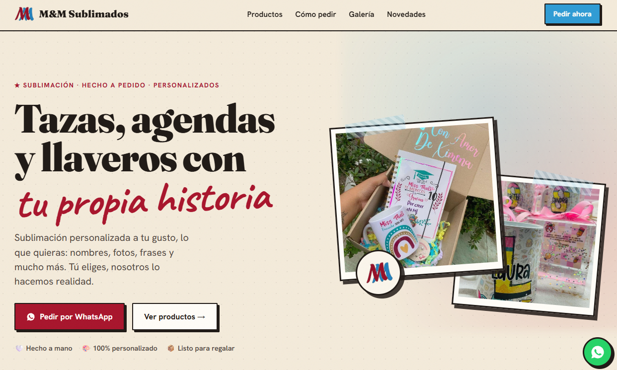 Portada de MM Sublimados