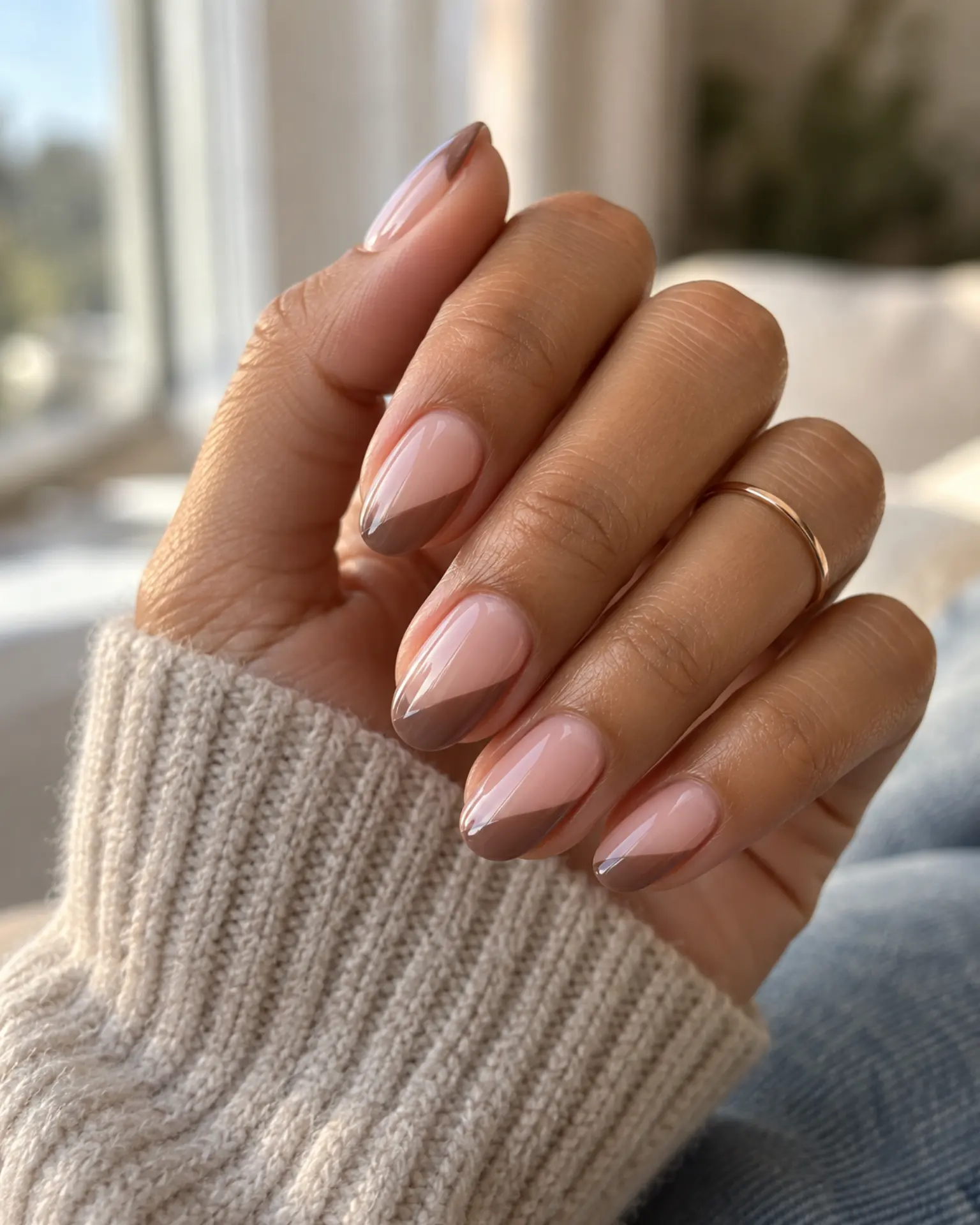 Work Side-French Sweep manicure inspiration for work nail ideas