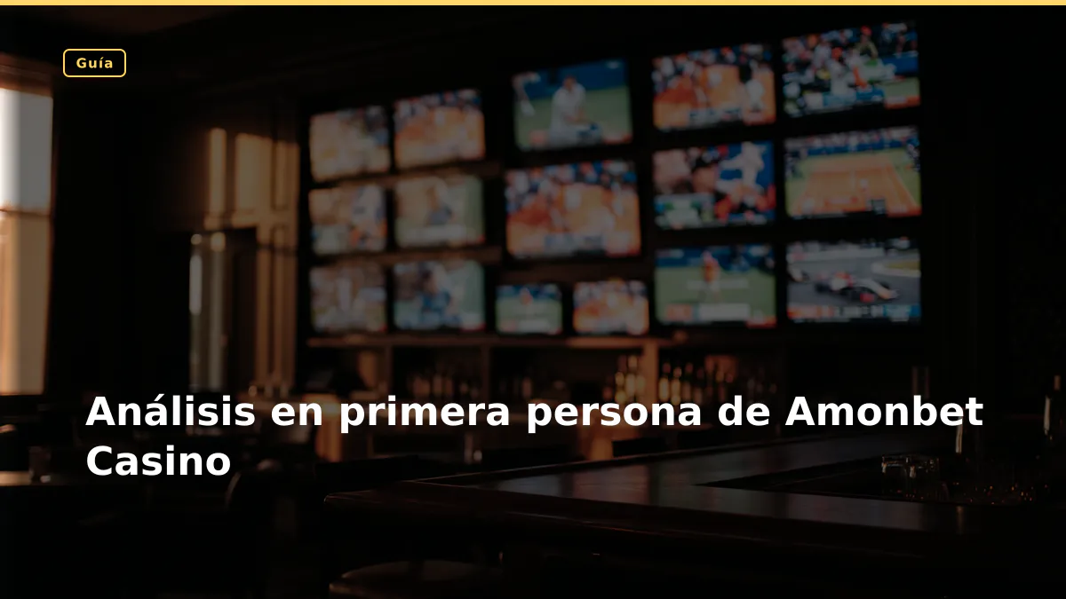 Análisis en primera persona de Amonbet Casino