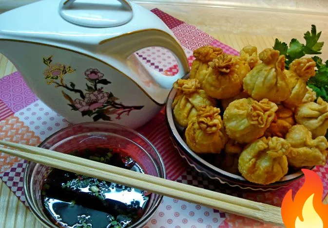 Фото Вонтоны с курицей