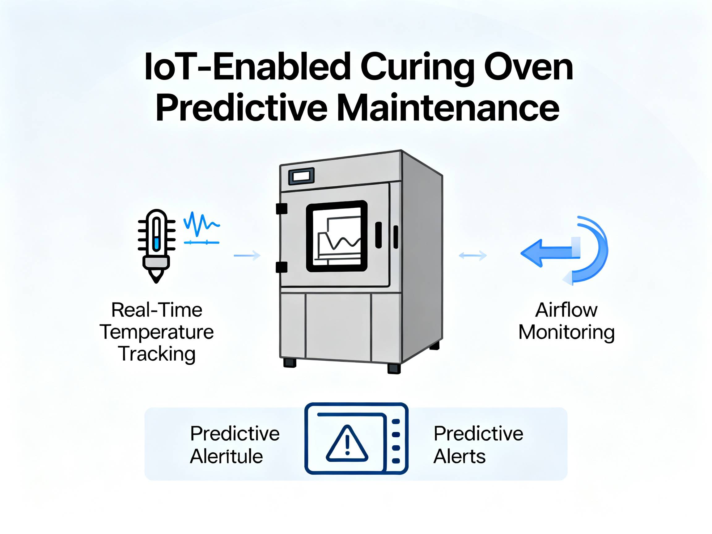 IoT capabilities of curing ovens with real-time data tracking.