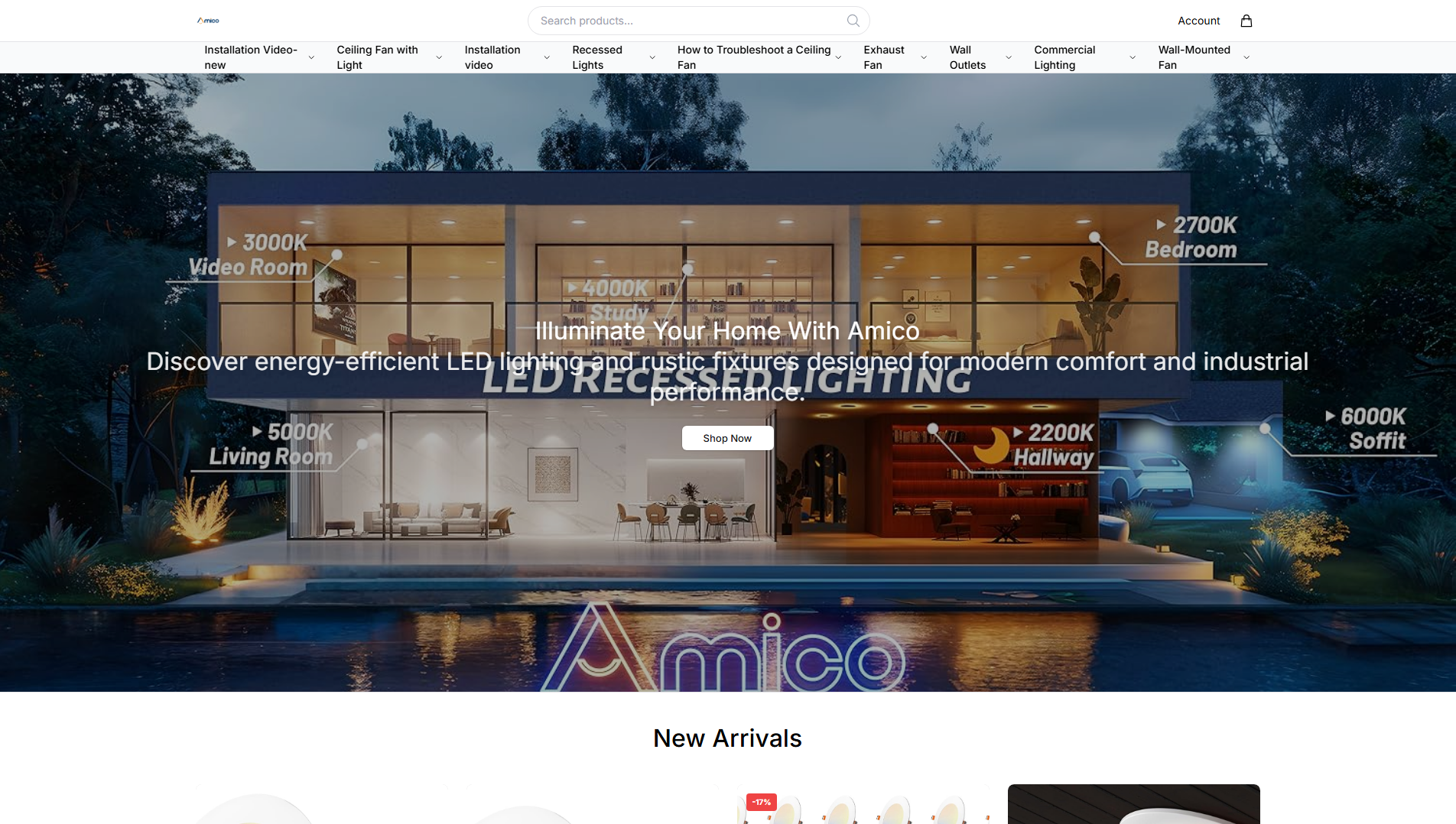 Stored capture of amicohome.shop