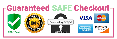 Guaranteed Safe Checkout - Stripe, Visa, MasterCard, American Express, Discover