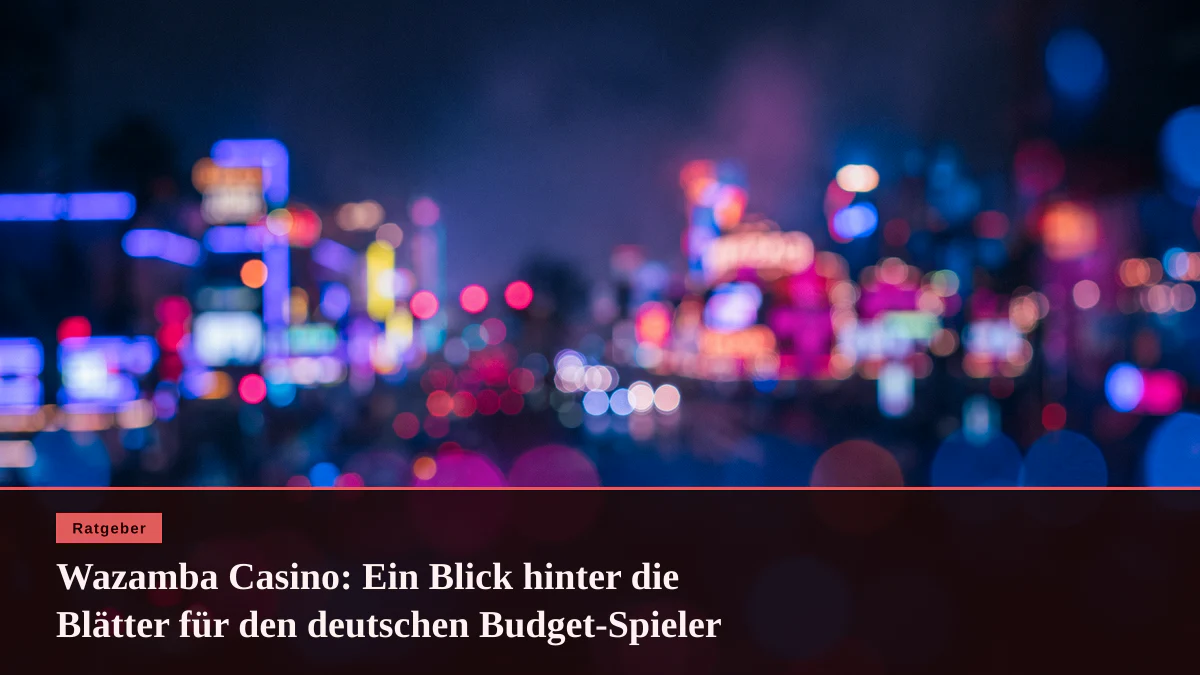 Wazamba Casino: Ein Blick hinter die Blätter für den deutschen Budget-Spieler