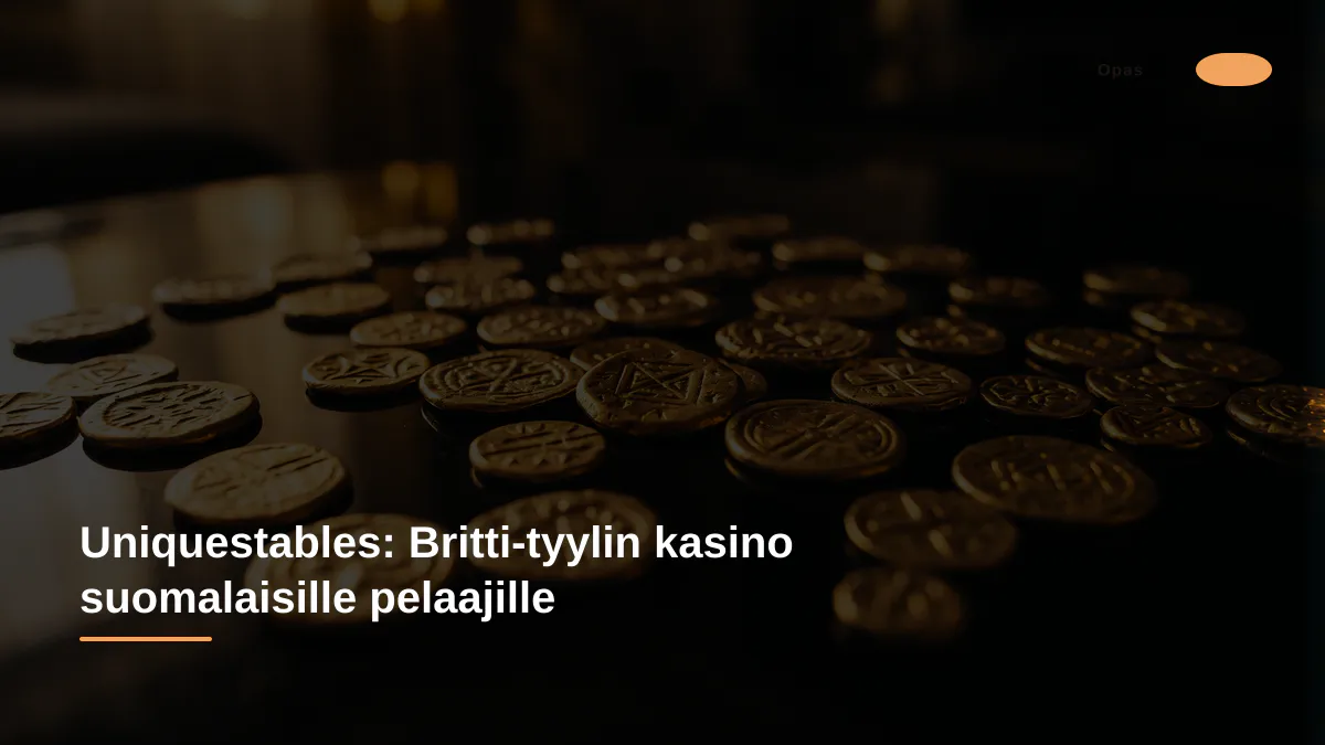 Uniquestables: Britti-tyylin kasino suomalaisille pelaajille