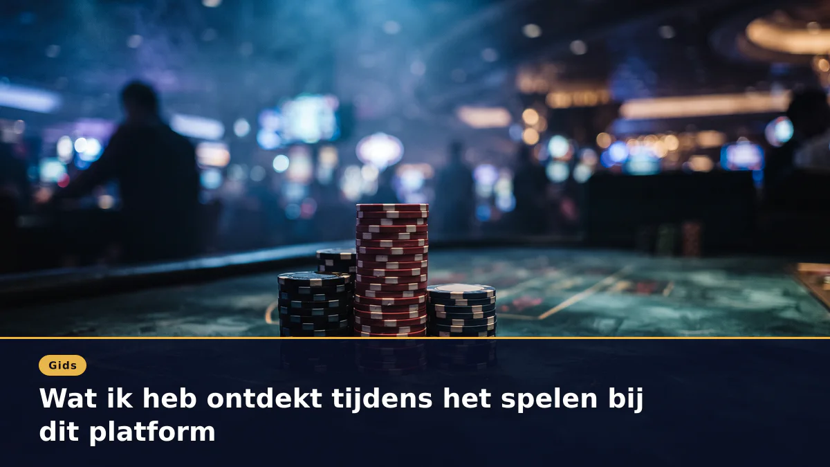 Wat ik heb ontdekt tijdens het spelen bij dit platform