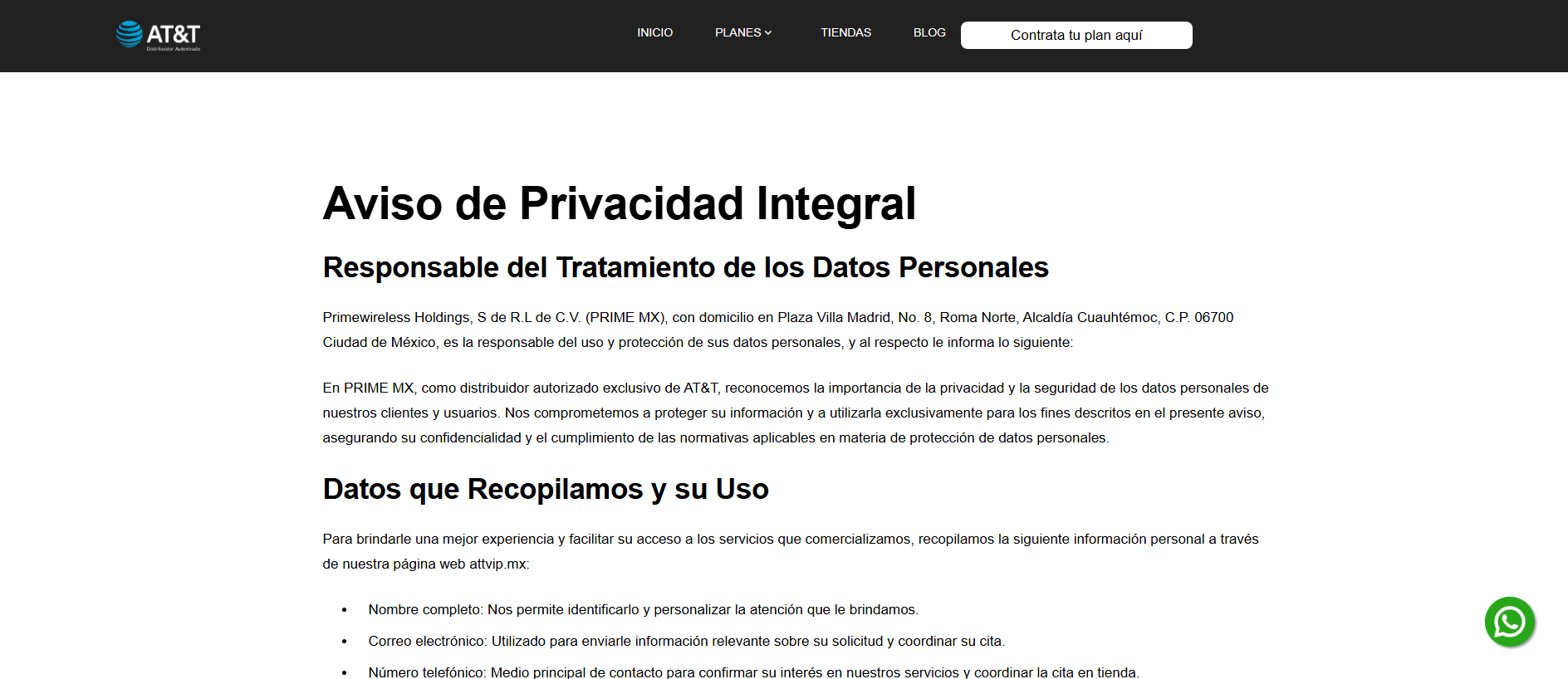 Forensic screenshot of attvip.mx showing the phishing page layout