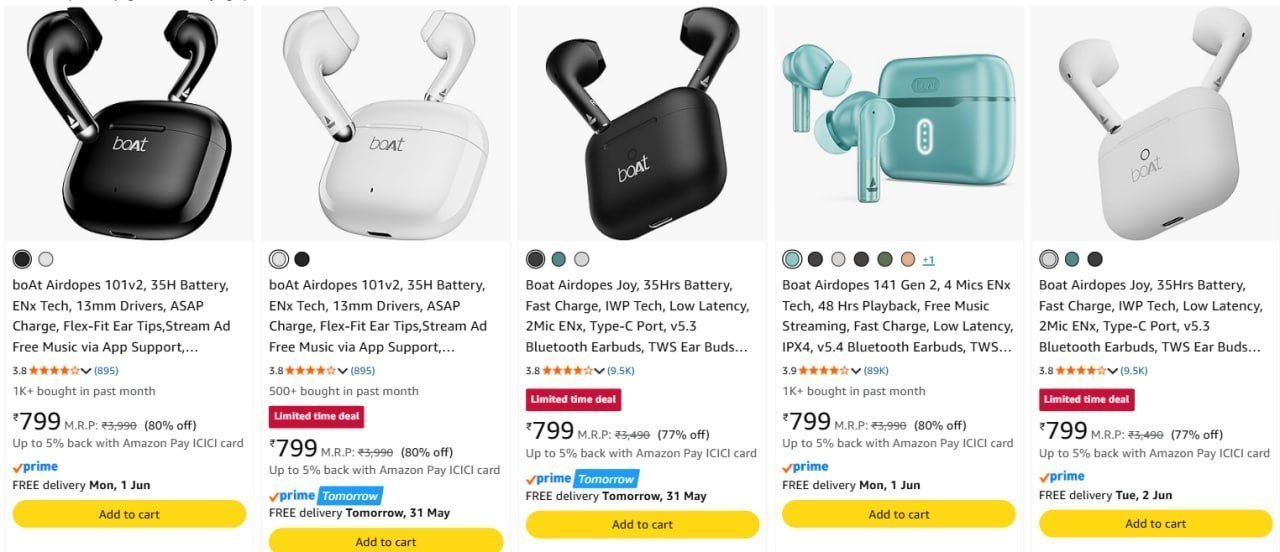 Branded Earbuds Neckbands – Massive Offer Get 70% OFF Today Branded Earbuds Neckbands – Massive Offer Get 70% OFF Today