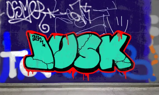 Graffiti artwork by iUSK