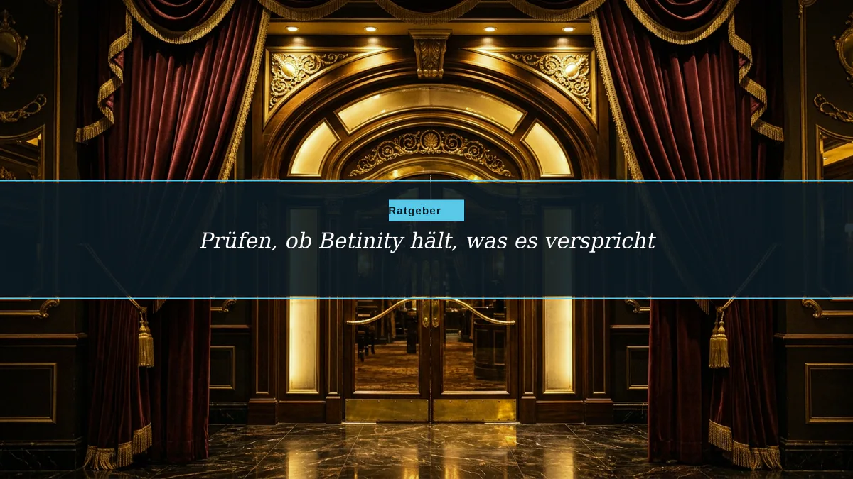 Prüfen, ob Betinity hält, was es verspricht