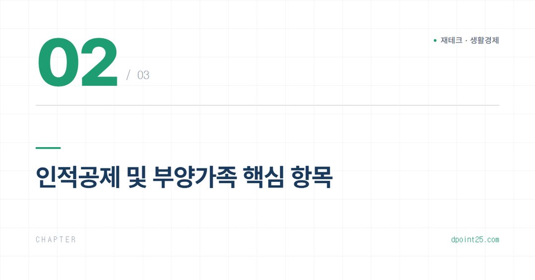👨‍👩‍👧‍👦 연말정산 인적공제, 부양가족 등록 실수 방지 가이드