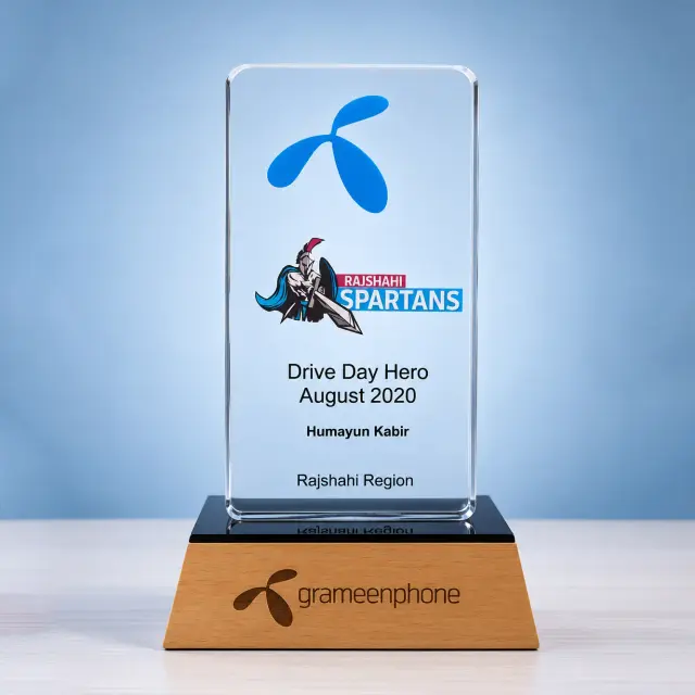 Custom Acrylic Corporate Award Crest